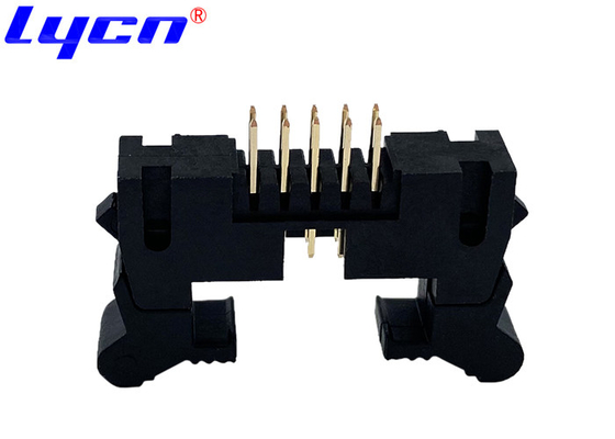 2.0mm Ejector Header 180° DIP 10 Pin Header Connector With Brass Gold Flash